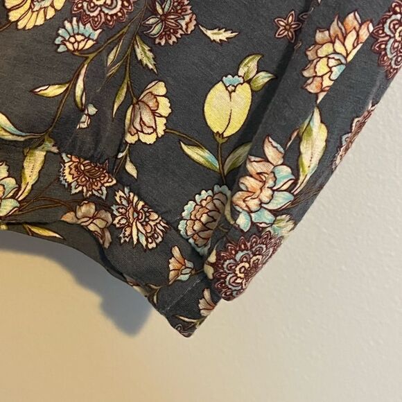 Free People gray floral paisley print open back dress - Picture 5 of 5